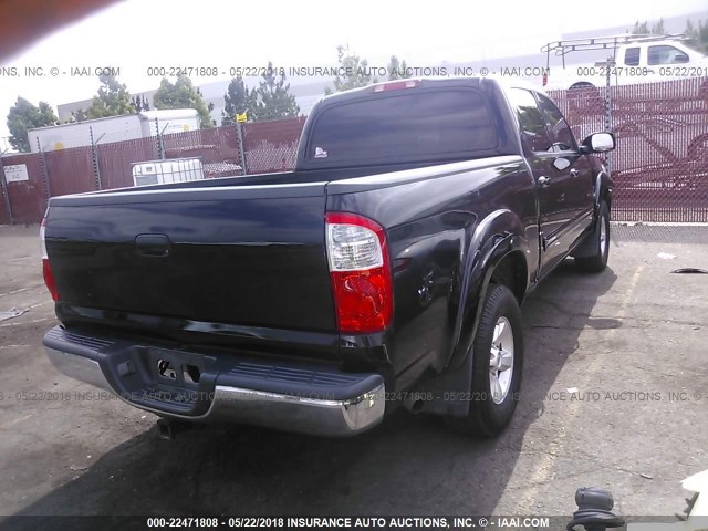 5TBET34116S523821 - 2006 TOYOTA TUNDRA DOUBLE CAB SR5 Qara foto 4