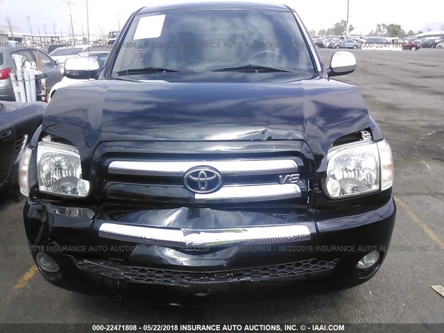 5TBET34116S523821 - 2006 TOYOTA TUNDRA DOUBLE CAB SR5 Qara foto 6