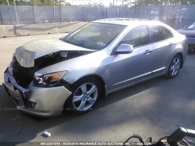 JH4CU26659C003611 - 2009 ACURA TSX GRAY photo 2