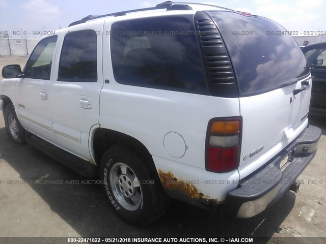 1GNEK13Z93J344271 - 2003 CHEVROLET TAHOE K1500 WHITE photo 3