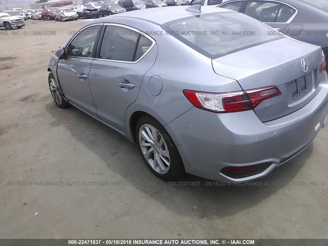 19UDE2F79GA012852 - 2016 ACURA ILX PREMIUM/TECH SILVER photo 3