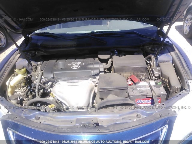 4T4BF3EK7AR018770 - 2010 TOYOTA CAMRY SE/LE/XLE Dark Blue photo 10