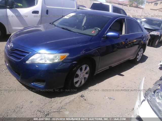 4T4BF3EK7AR018770 - 2010 TOYOTA CAMRY SE/LE/XLE Dark Blue photo 2