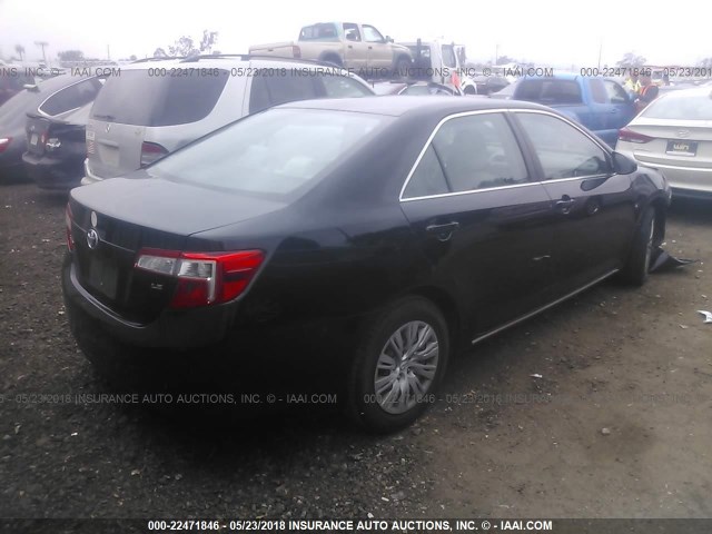 4T4BF1FK1DR312916 - 2013 TOYOTA CAMRY L/SE/LE/XLE შავი ფოტო 4