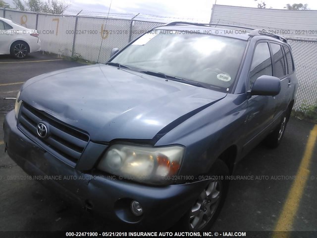 JTEHP21A170199518 - 2007 TOYOTA HIGHLANDER SPORT BLUE photo 2