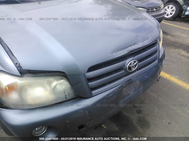 JTEHP21A170199518 - 2007 TOYOTA HIGHLANDER SPORT BLUE photo 6