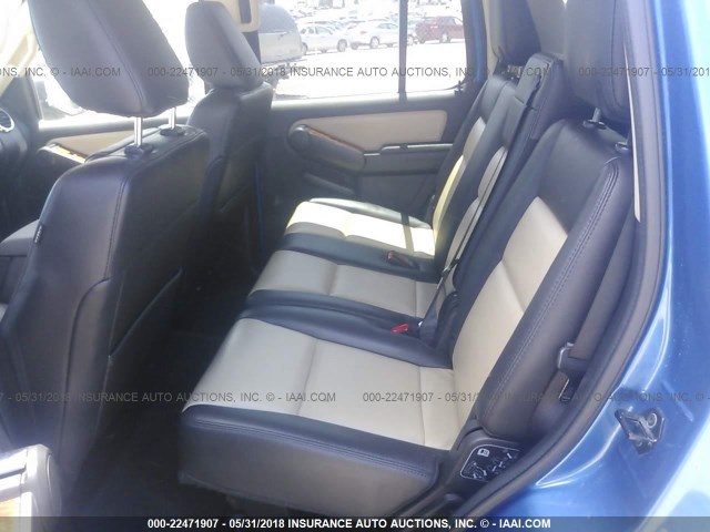 1FMEU7EEXAUB12883 - 2010 FORD EXPLORER EDDIE BAUER BLUE photo 8