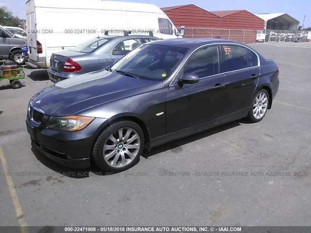 WBAVB335X6KR72949 - 2006 BMW 330 I GRAY photo 2