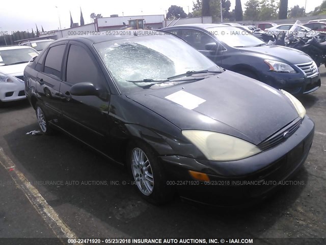 1FAHP3835YW177656 - 2000 FORD FOCUS ZTS BLACK photo 1