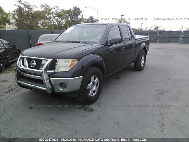 1N6AD09U07C417493 - 2007 NISSAN FRONTIER CREW CAB LE/SE/OFF ROAD BLACK photo 2