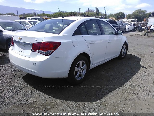 1G1PE5S91B7261231 - 2011 CHEVROLET CRUZE LT WHITE photo 4