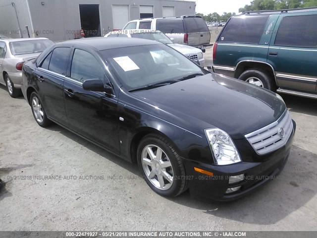 1G6DW677360119372 - 2006 CADILLAC STS BLACK photo 1