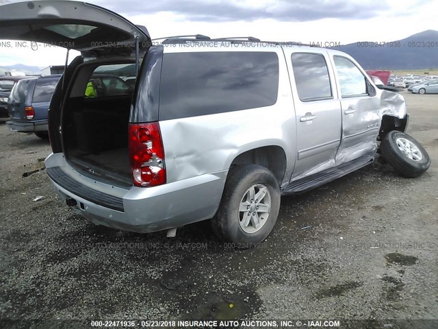 1GKS2KE70ER239107 - 2014 GMC YUKON XL K1500 SLT SILVER photo 4