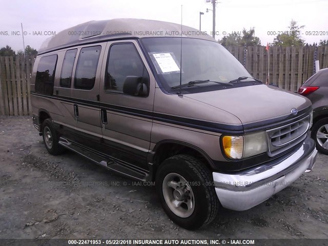 1FDPE24L71HA55057 - 2001 FORD ECONOLINE E250 VAN BROWN photo 1