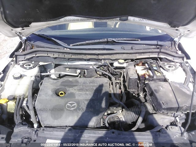 JM1BL1H5XA1169153 - 2010 MAZDA 3 S WHITE photo 10