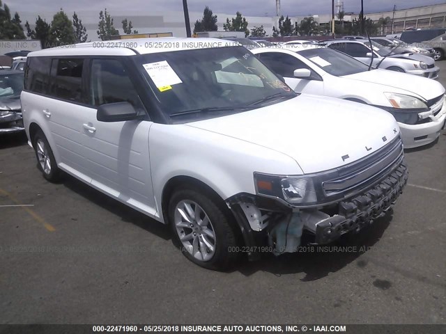 2FMGK5B8XEBD35549 - 2014 FORD FLEX SE WHITE photo 1