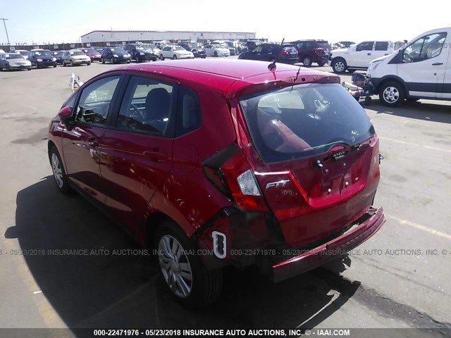 3HGGK5G53FM753827 - 2015 HONDA FIT LX RED photo 3