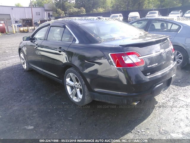 1FAHP2KT8AG110567 - 2010 FORD TAURUS SHO BLACK photo 3