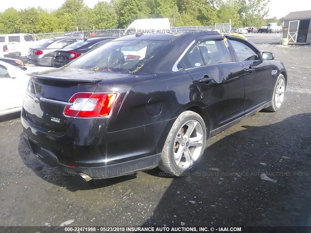 1FAHP2KT8AG110567 - 2010 FORD TAURUS SHO BLACK photo 4