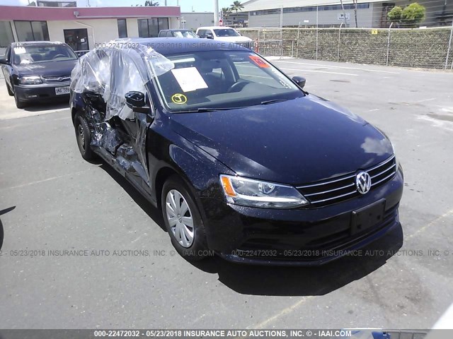 3VW267AJ3GM217389 - 2016 VOLKSWAGEN JETTA S BLACK photo 1