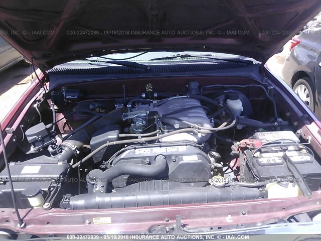 5TESN92N82Z080044 - 2002 TOYOTA TACOMA XTRACAB PRERUNNER წითელი ფოტო 10