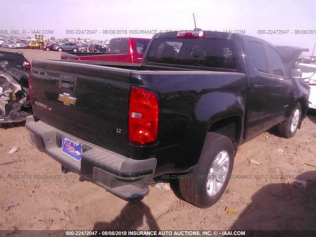 1GCGSCEN9J1259015 - 2018 CHEVROLET COLORADO LT BLACK photo 4