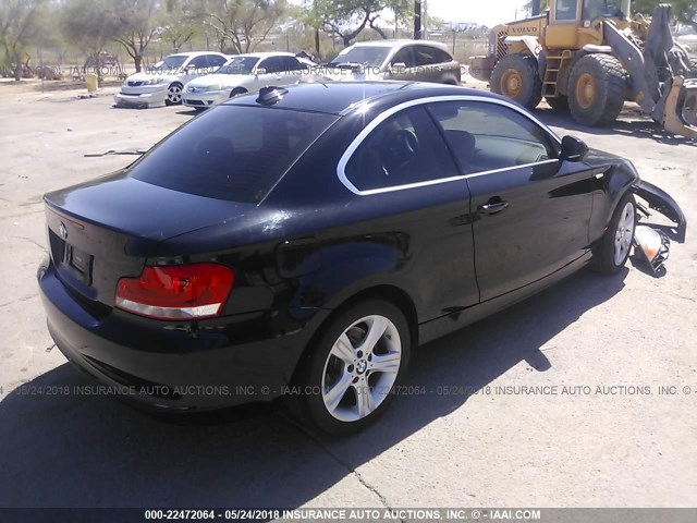 WBAUP9C50CVL91132 - 2012 BMW 128 I BLACK photo 4