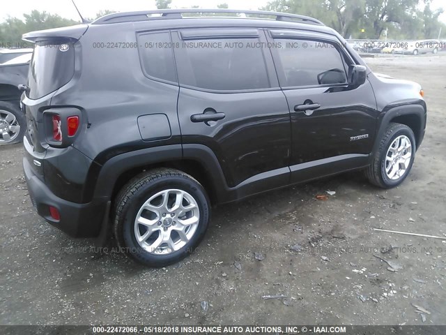 ZACCJBBT3GPC79722 - 2016 JEEP RENEGADE LATITUDE BLACK photo 4