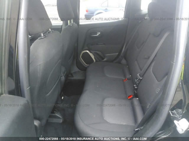 ZACCJBBT3GPC79722 - 2016 JEEP RENEGADE LATITUDE BLACK photo 8