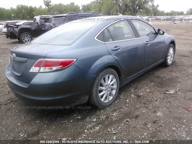 1YVHZ8DH0C5M17210 - 2012 MAZDA 6 I BLUE photo 4