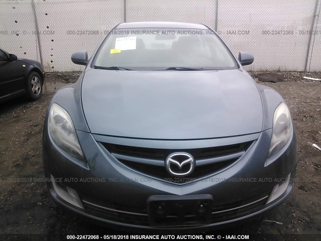 1YVHZ8DH0C5M17210 - 2012 MAZDA 6 I BLUE photo 6