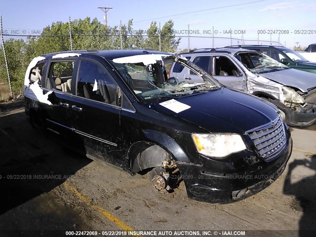 2A4RR7DX1AR321950 - 2010 CHRYSLER TOWN & COUNTRY LIMITED BLACK photo 1