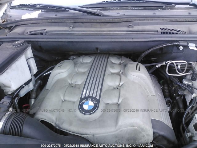 5UXFB53506LV25557 - 2006 BMW X5 4.4I WHITE photo 10