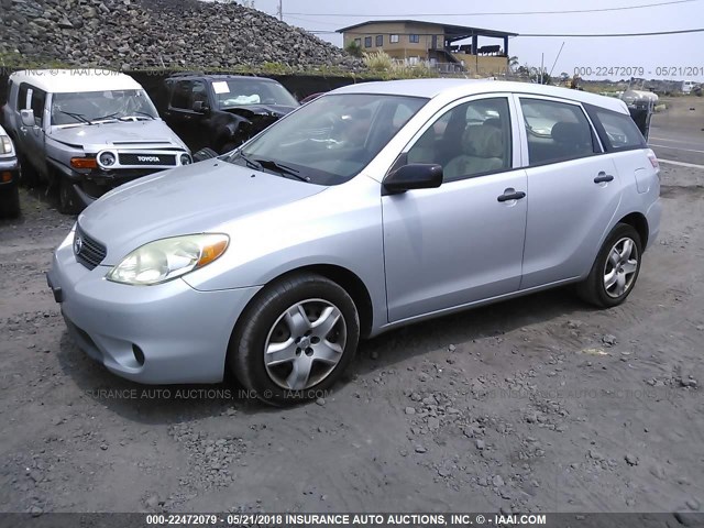 2T1KR32E76C597350 - 2006 TOYOTA COROLLA MATRIX XR SILVER photo 2