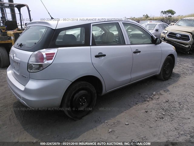 2T1KR32E76C597350 - 2006 TOYOTA COROLLA MATRIX XR SILVER photo 4