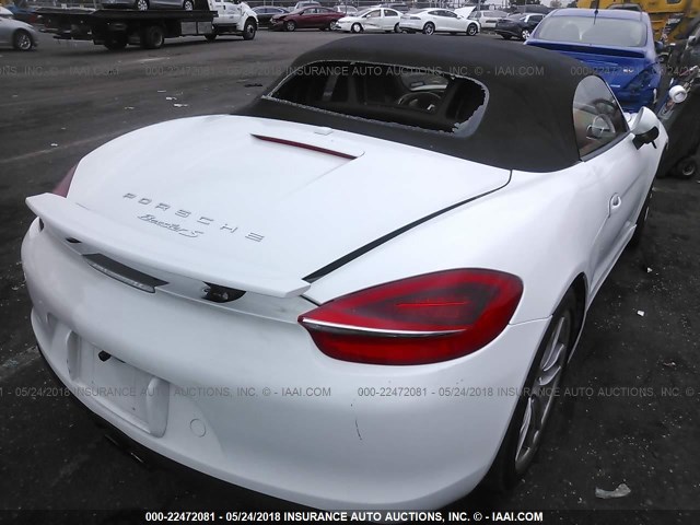 WP0CB2A87GS140374 - 2016 PORSCHE BOXSTER S/GTS WHITE photo 4