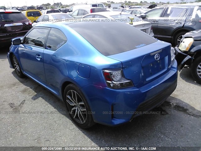 JTKJF5C7XF3093649 - 2015 TOYOTA SCION TC 蓝色 照片 3