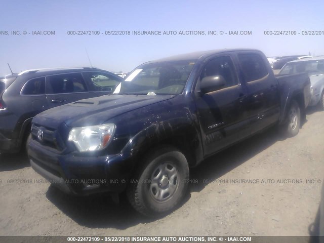 5TFJX4CN4CX012369 - 2012 TOYOTA TACOMA DOUBLE CAB 蓝色 照片 2