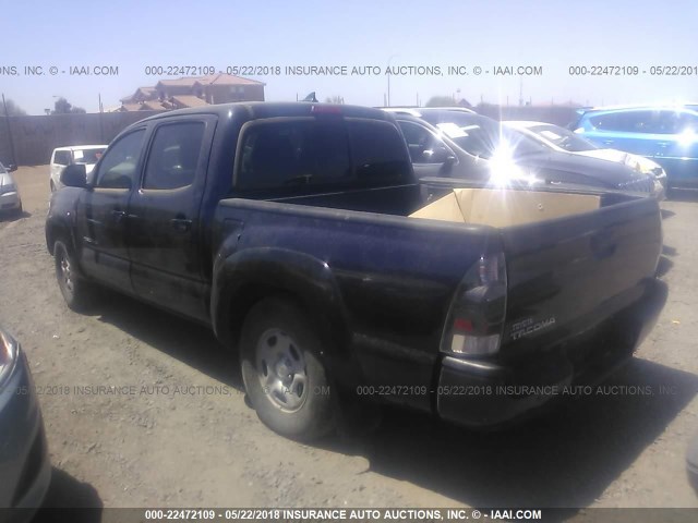 5TFJX4CN4CX012369 - 2012 TOYOTA TACOMA DOUBLE CAB 蓝色 照片 3