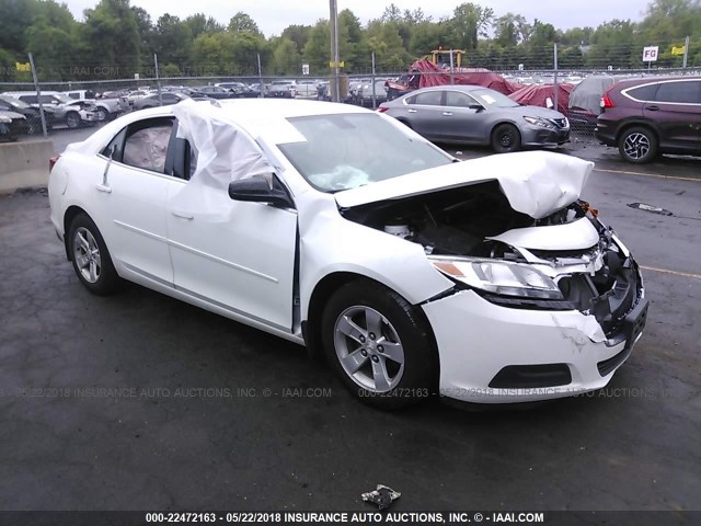 1G11B5SL7FF102347 - 2015 CHEVROLET MALIBU LS WHITE photo 1