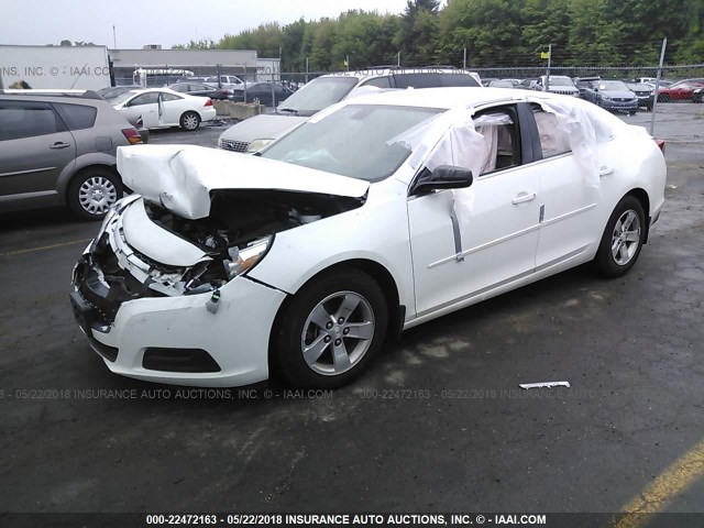 1G11B5SL7FF102347 - 2015 CHEVROLET MALIBU LS WHITE photo 2