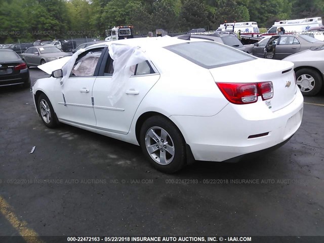 1G11B5SL7FF102347 - 2015 CHEVROLET MALIBU LS WHITE photo 3