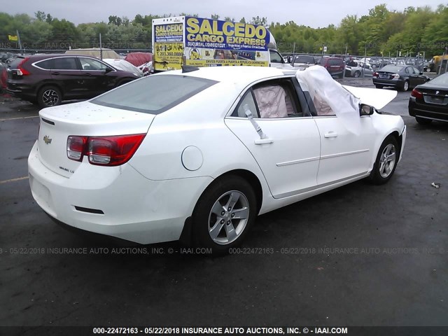 1G11B5SL7FF102347 - 2015 CHEVROLET MALIBU LS WHITE photo 4