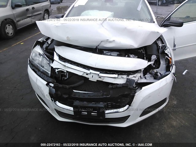 1G11B5SL7FF102347 - 2015 CHEVROLET MALIBU LS WHITE photo 6
