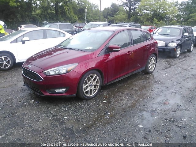 1FADP3K20FL283168 - 2015 FORD FOCUS SE RED photo 2