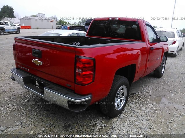 1GCNCNEH6HZ107263 - 2017 CHEVROLET SILVERADO C1500/C1500  LS RED photo 4