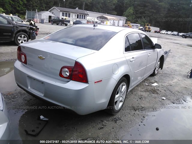 1G1ZB5E12BF176069 - 2011 CHEVROLET MALIBU LS SILVER photo 4
