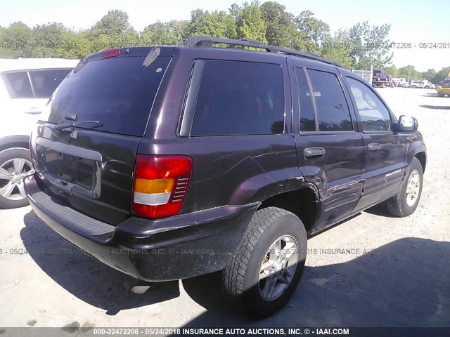 1J4GW48S14C314085 - 2004 JEEP GRAND CHEROKEE LAREDO/COLUMBIA/FREEDOM 紫色 照片 4