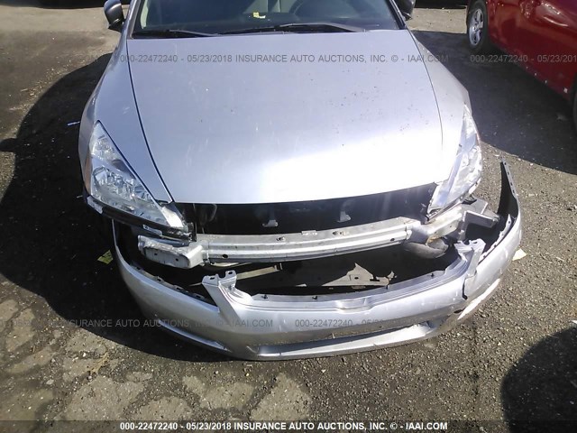 1HGCM56187A228526 - 2007 HONDA ACCORD VALUE SILVER photo 6