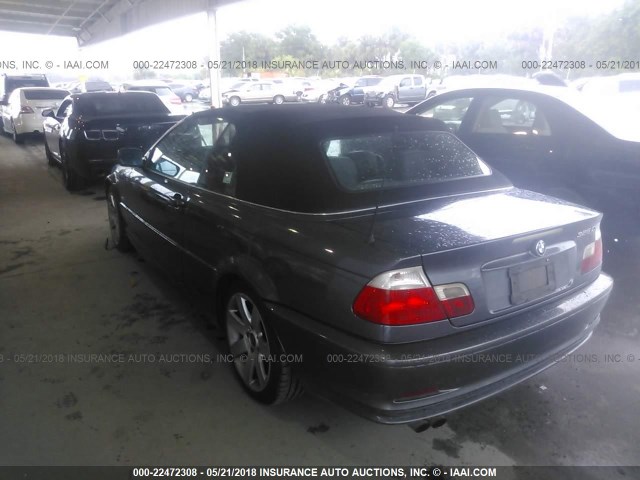 WBABS334X2PG86190 - 2002 BMW 325 CI GRAY photo 3